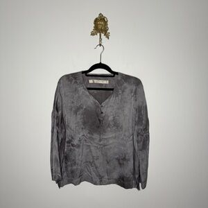 Raquel Allegra Rayon Henley Top 0